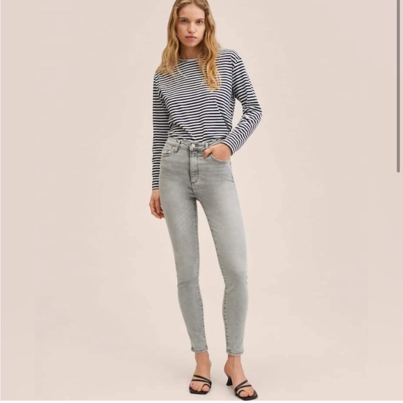 Mango High Rise Skinny Jeans - NWT - Size 6 - Picture 2 of 3